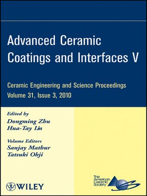 cover image of Advanced Ceramic Coatings and Interfaces V